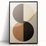 Framed abstract minimalist wall art showcasing a sleek black design, offering a modern touch to any decor. Ideal for enhancing contemporary spaces.
