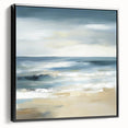 Coastal Modern Abstract Wall Art – Minimalist Ocean Canvas