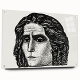 Expressionist Art - Portrait of Jean Jaurès Abstract Wall Art