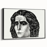 Expressionist Art - Portrait of Jean Jaurès Abstract Wall Art