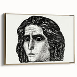 Expressionist Art - Portrait of Jean Jaurès Abstract Wall Art