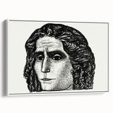 Expressionist Art - Portrait of Jean Jaurès Abstract Wall Art