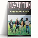 Led Zeppelin Knebworth 1979 Poster | Retro Music Wall Art