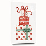 Festive Gift Stack Girls Room Wall Art – Kids Room Art Print