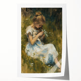 Abstract figurative rolled print showcasing vibrant colors and dynamic shapes, ideal for modern home decor, packaged securely in a protective tube.