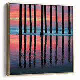 Framed abstract landscape canvas art in silver and gold hues, showcasing a modern design that adds elegance to home decor, perfect for contemporary interiors.