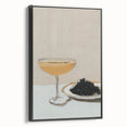 Black and white vintage poster art of a landscape on framed canvas, suitable for bedroom decor.