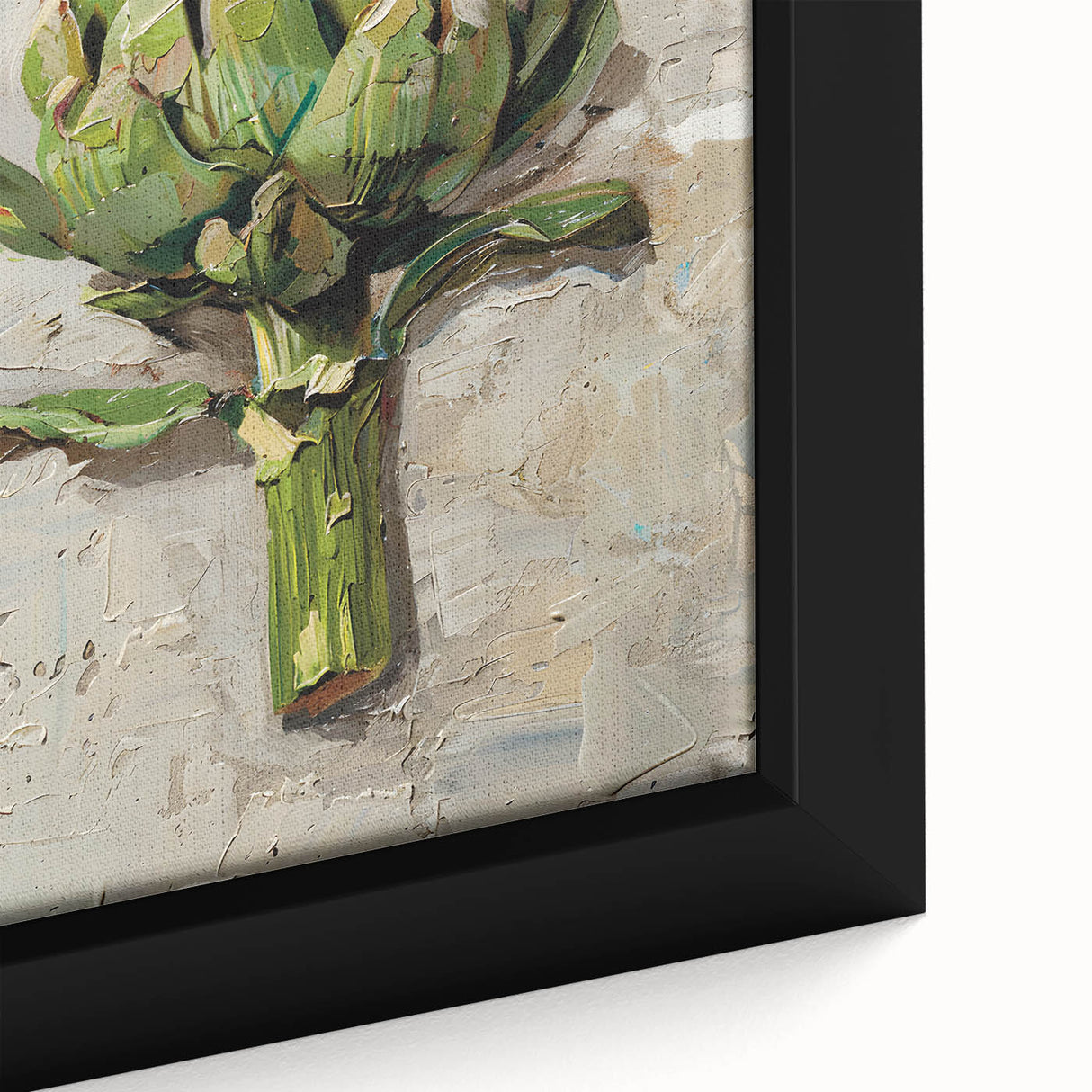 Extra large black wall art featuring a close-up of colorful, textured fruits on framed canvas, ideal for living room decor.