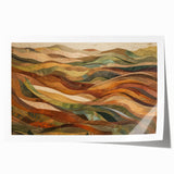 Extra large rolled print of a fall-themed floral art, ideal for dining room wall decor.