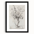 Abstract floral frame artwork in a black mat, showcasing vibrant colors and intricate designs, perfect for modern home decor. Ideal for enhancing interior aesthetics.