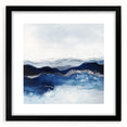 Modern Abstract Wall Art – Navy and Gray Geometric Canvas