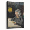 Expressionist Art - Reading Old Lady Abstract Wall Art for Sale
