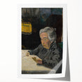 Expressionist Art - Reading Old Lady Abstract Wall Art for Sale