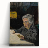 Expressionist Art - Reading Old Lady Abstract Wall Art for Sale