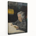 Expressionist Art - Reading Old Lady Abstract Wall Art for Sale