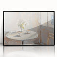 Large abstract wall art featuring swirling black and white patterns on a framed acrylic, ideal for modern living room decor.