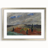 Classic Romantic Paintings: Cemetery Road in Toledo Landscape