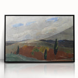 Classic Romantic Paintings: Cemetery Road in Toledo Landscape