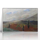 Classic Romantic Paintings: Cemetery Road in Toledo Landscape