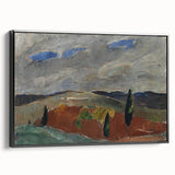 Classic Romantic Paintings: Cemetery Road in Toledo Landscape