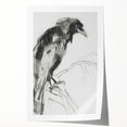 Abstract figurative art print with vibrant colors and dynamic shapes, rolled for easy storage and transport, ideal for modern home decor.