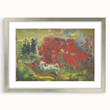Expressionist Art - Reclining Nude in a Garden