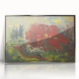 Expressionist Art - Reclining Nude in a Garden