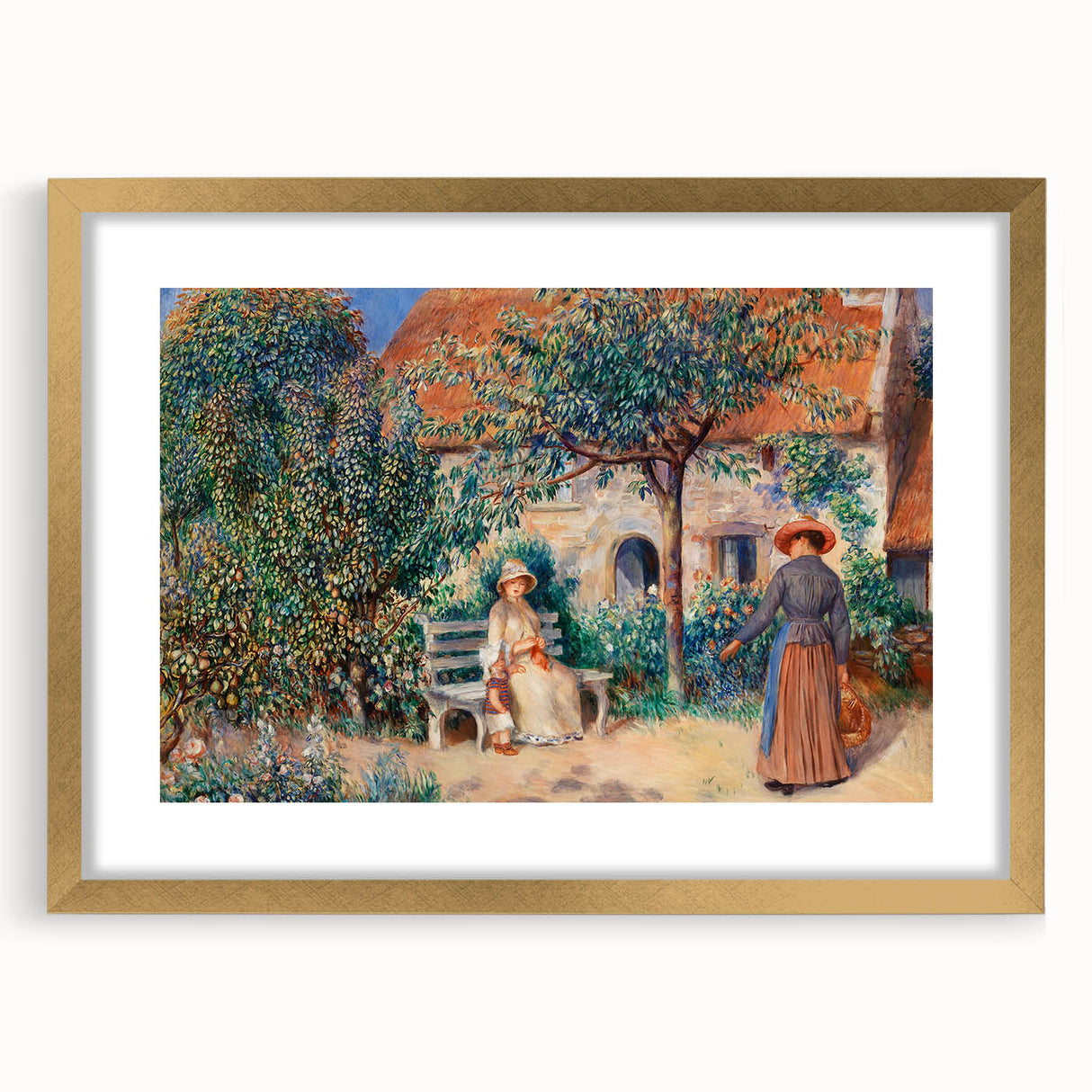 Impressionist Garden Scene - In Brittany by Pierre-Auguste Renoir Print