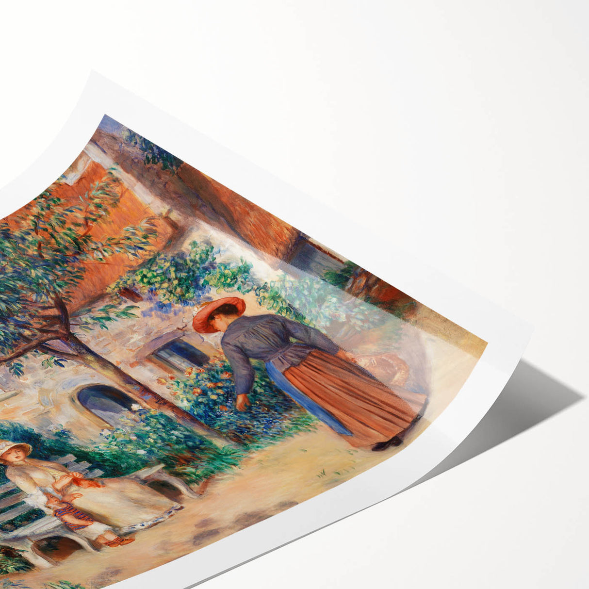 Impressionist Garden Scene - In Brittany by Pierre-Auguste Renoir Print