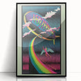 Led Zeppelin Rainbow Zeppelin Poster | Retro 1970s Music Wall Art