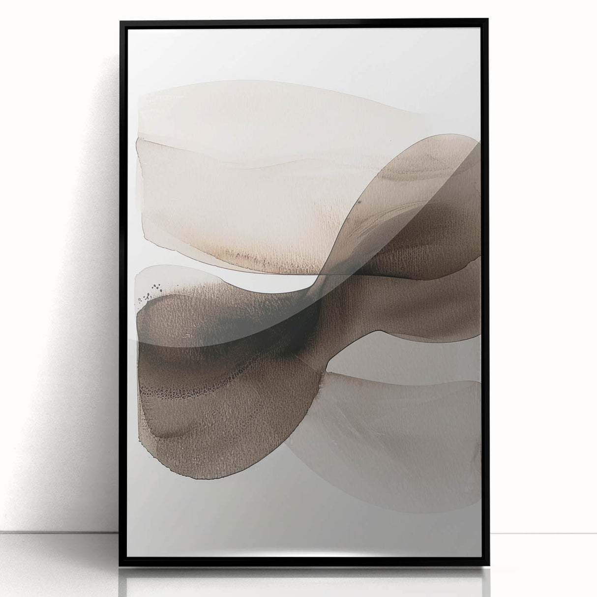 Elegant Dining Room Wall Art – Neutral Abstract Canvas Print