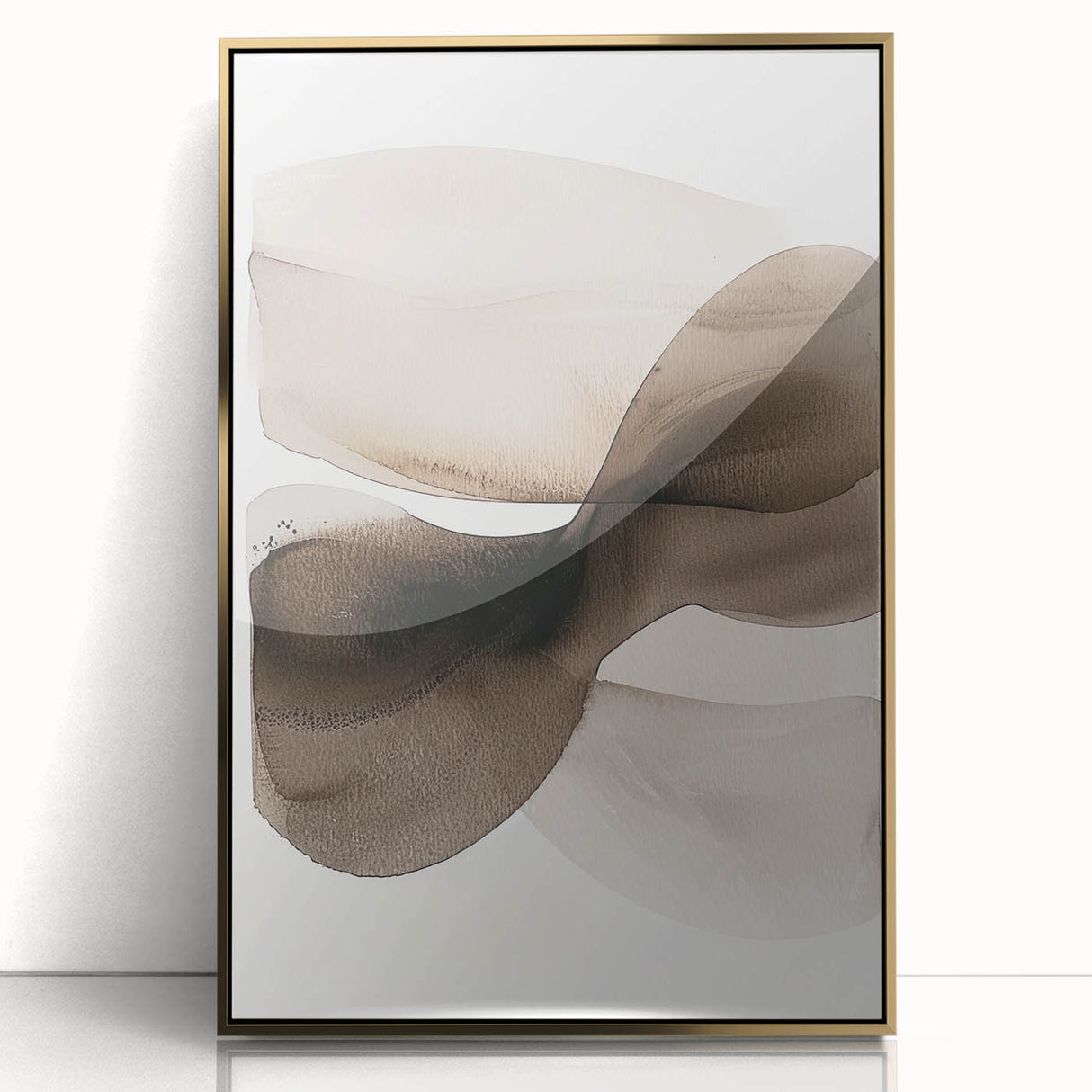 Elegant Dining Room Wall Art – Neutral Abstract Canvas Print