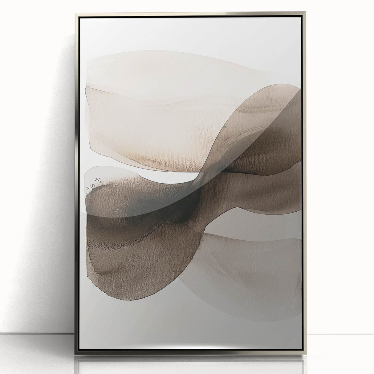 Elegant Dining Room Wall Art – Neutral Abstract Canvas Print