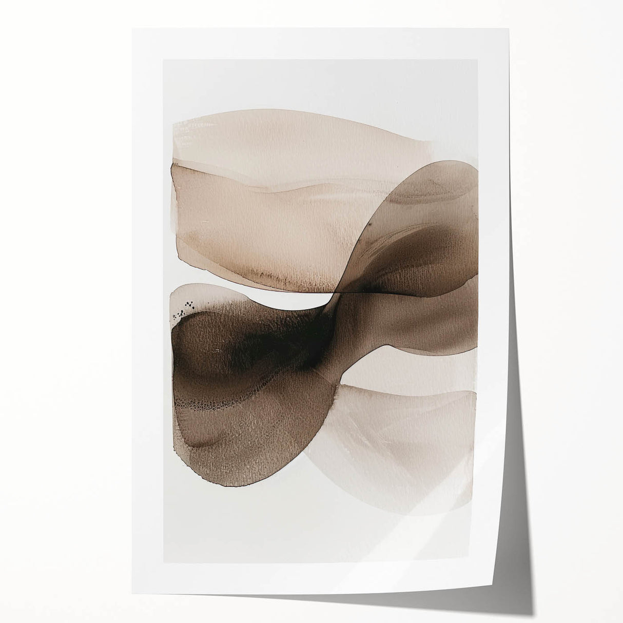 Elegant Dining Room Wall Art – Neutral Abstract Canvas Print