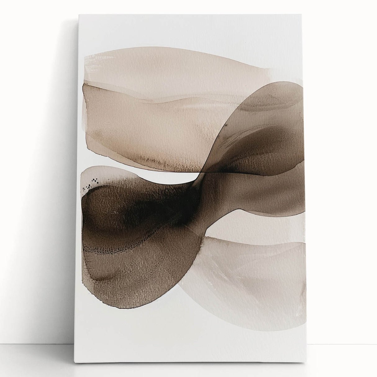 Elegant Dining Room Wall Art – Neutral Abstract Canvas Print