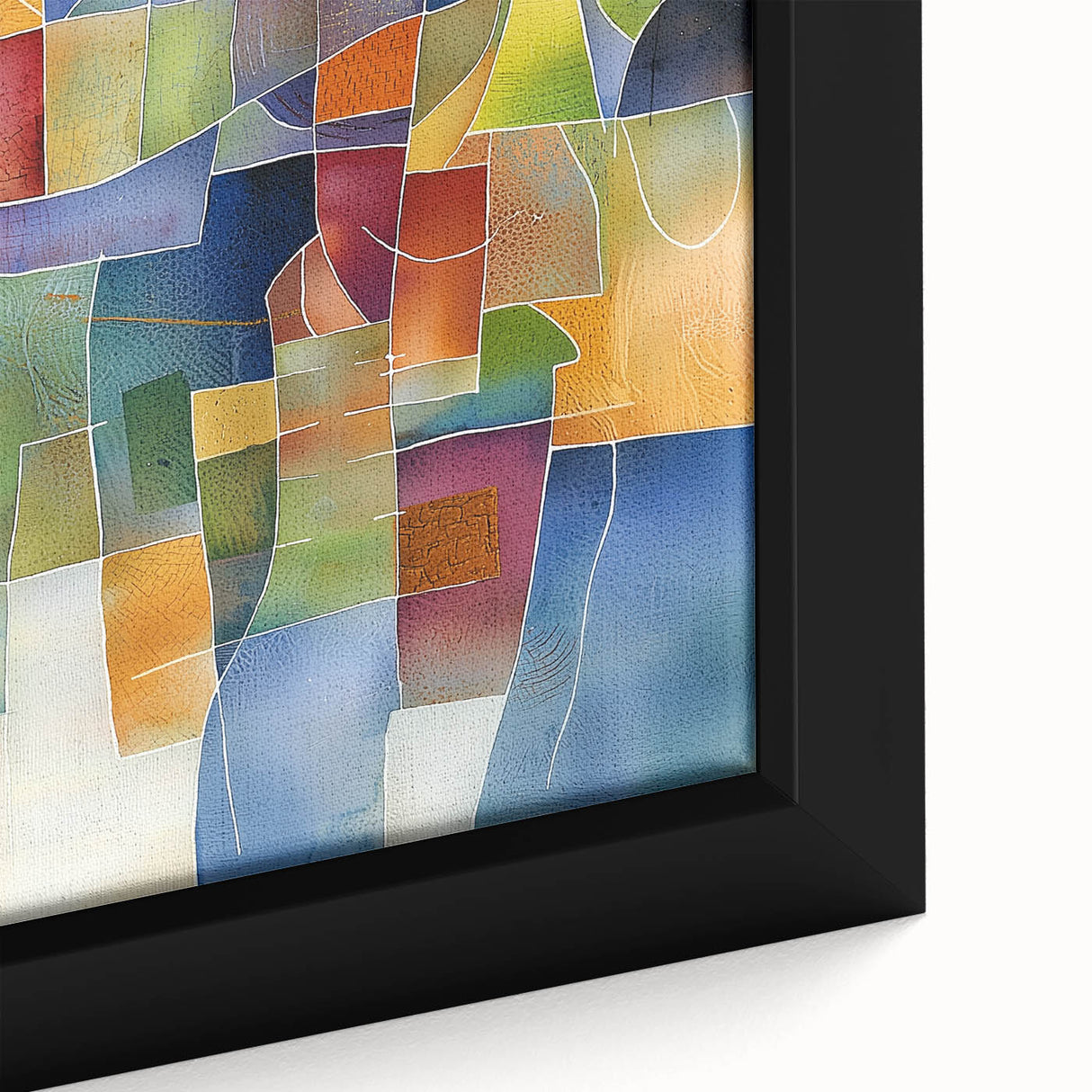 Vibrant Geometric Wall Art – Multicolor Modern Canvas Print
