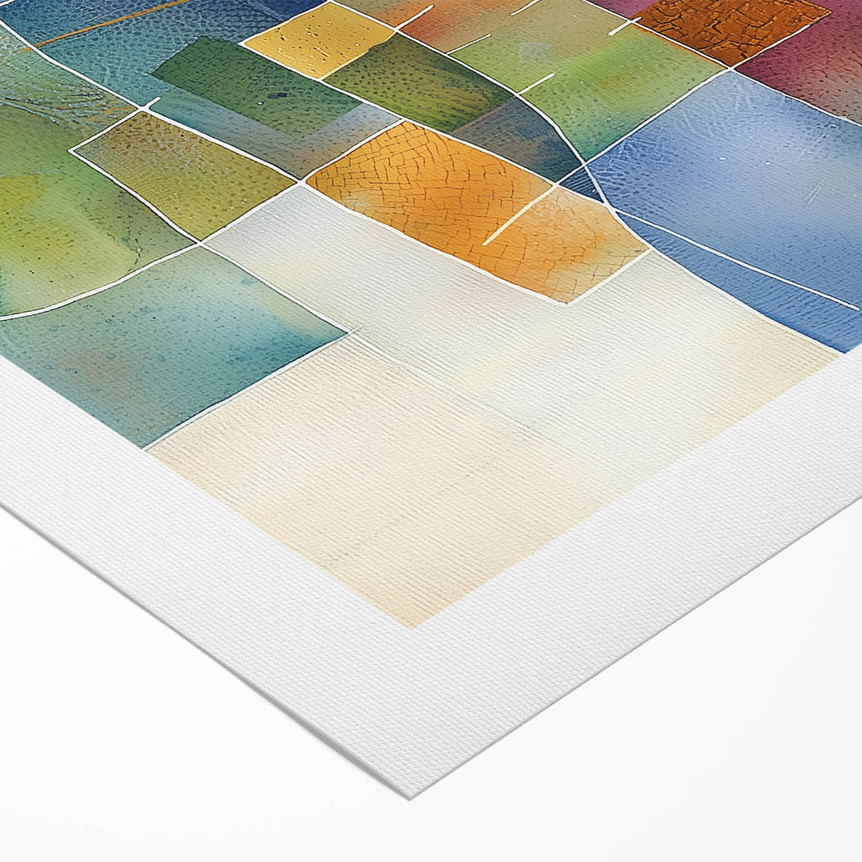 Vibrant Geometric Wall Art – Multicolor Modern Canvas Print