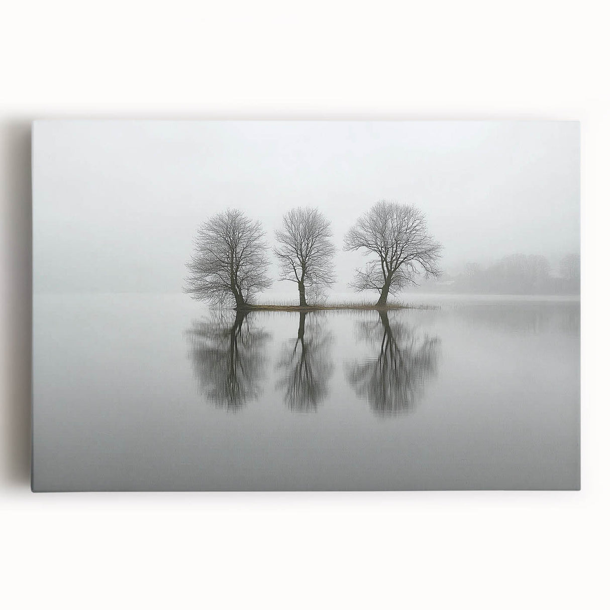 Stretched canvas artwork showcasing an abstract landscape with vibrant colors and dynamic shapes, perfect for modern home decor. Ideal for adding a contemporary touch to any room.