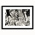 Modern Expressionism Wall Art | Abstract Black and White Print