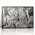 Modern Expressionism Wall Art | Abstract Black and White Print