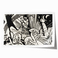 Modern Expressionism Wall Art | Abstract Black and White Print