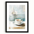 Extra large abstract art print featuring vibrant, textured splashes of color on a black framed canvas.
