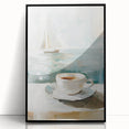 Large abstract wall art in mid-century modernist style, featuring bold black and white acrylic on canvas.