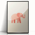 Minimalist Pink Elephant Girls Room Wall Art – Kids Art Print