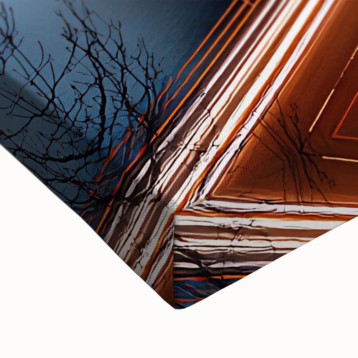 Urban City Light Trails Wall Art – Abstract Night Motion Photography