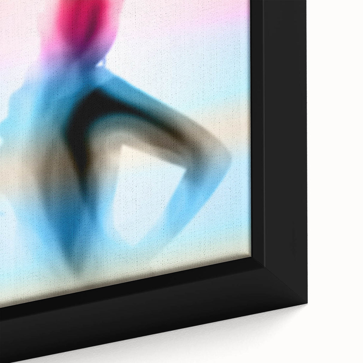 Color Veil – Emotive Minimalist Figure Wall Art with Pastel Glow