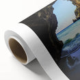 Rolled canvas art showcasing a stunning landscape of caves, featuring earthy tones and intricate details, ideal for enhancing home decor and artistic spaces.