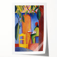 Expressionist Café Scene – Vibrant Abstract Turkish Café Wall Art