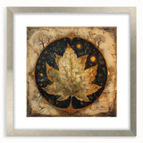Framed wall art featuring a floral and botanical design with silver matting, showcasing vibrant flowers and leaves, ideal for home decor.