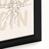 Extra large black wall art featuring vibrant, colorful textured food and drink motifs on a framed canvas.